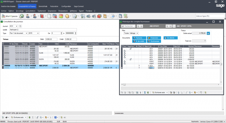 Logiciel Sage Bob Mis Data